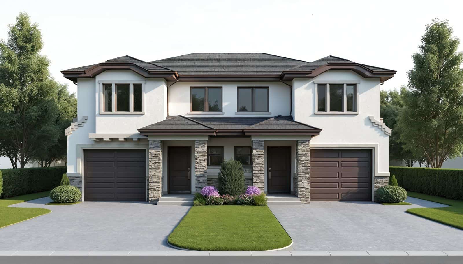 Modern two-storey home on the Gold Coast after a second-storey addition